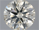 Natural Diamond 0.91 Carats, Round with Excellent Cut, K Color, SI1 Clarity and Certified by IGI