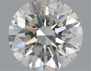 Picture of Natural Diamond 0.52 Carats, Round with Excellent Cut, H Color, I1 Clarity and Certified by IGI