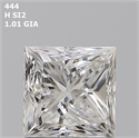 Natural Diamond 1.01 Carats, Princess with  Cut, H Color, SI2 Clarity and Certified by GIA