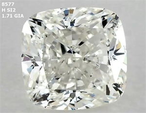 Foto Diamante Natural 1.71 quilates, Del cojín , Color H, claridad SI2 y certificado GIA de