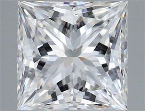 Picture of Natural Diamond 0.53 Carats, Princess with  Cut, G Color, VS1 Clarity and Certified by GIA