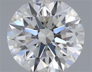 Picture of Natural Diamond 0.52 Carats, Round with Excellent Cut, J Color, VS2 Clarity and Certified by GIA