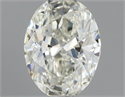 Natural Diamond 0.52 Carats, Oval with  Cut, J Color, VVS1 Clarity and Certified by GIA