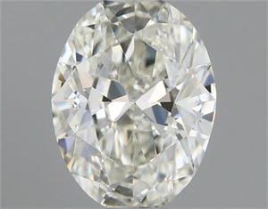 Picture of Natural Diamond 0.52 Carats, Oval with  Cut, J Color, VVS1 Clarity and Certified by GIA