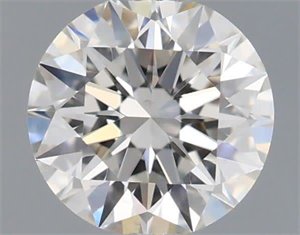 Picture of Natural Diamond 0.54 Carats, Round with Excellent Cut, I Color, VS1 Clarity and Certified by GIA