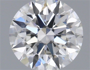 Picture of Natural Diamond 0.53 Carats, Round with Excellent Cut, E Color, VS1 Clarity and Certified by GIA