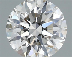 Picture of Natural Diamond 0.52 Carats, Round with Excellent Cut, K Color, SI1 Clarity and Certified by GIA