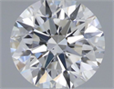 Natural Diamond 0.53 Carats, Round with Excellent Cut, H Color, VS2 Clarity and Certified by GIA