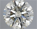 Natural Diamond 0.54 Carats, Round with Excellent Cut, M Color, SI1 Clarity and Certified by GIA