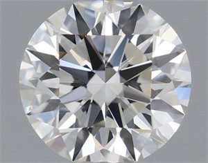 Picture of Natural Diamond 0.54 Carats, Round with Excellent Cut, J Color, VVS2 Clarity and Certified by GIA