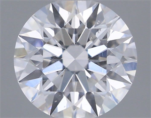 Picture of Natural Diamond 0.57 Carats, Round with Excellent Cut, D Color, SI2 Clarity and Certified by GIA