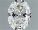 Natural Diamond 0.56 Carats, Oval with  Cut, K Color, VVS1 Clarity and Certified by GIA