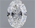 Natural Diamond 0.60 Carats, Oval with  Cut, E Color, IF Clarity and Certified by GIA