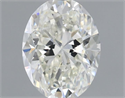 Natural Diamond 0.60 Carats, Oval with  Cut, J Color, VS1 Clarity and Certified by GIA