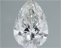 Natural Diamond 0.61 Carats, Pear with  Cut, G Color, VVS2 Clarity and Certified by GIA