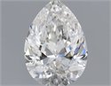Natural Diamond 0.62 Carats, Pear with  Cut, G Color, VVS2 Clarity and Certified by GIA