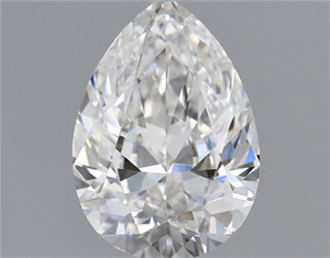 Picture of Natural Diamond 0.62 Carats, Pear with  Cut, G Color, VVS2 Clarity and Certified by GIA