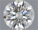 Natural Diamond 0.61 Carats, Round with Excellent Cut, I Color, VS1 Clarity and Certified by IGI