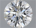 Natural Diamond 0.60 Carats, Round with Excellent Cut, J Color, VVS1 Clarity and Certified by GIA