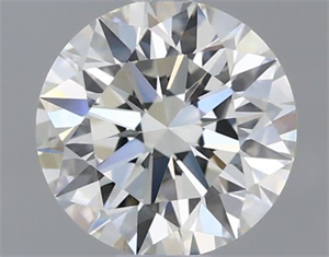 Picture of Natural Diamond 0.60 Carats, Round with Excellent Cut, J Color, VVS1 Clarity and Certified by GIA