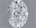 Natural Diamond 0.62 Carats, Oval with  Cut, D Color, IF Clarity and Certified by GIA