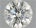 Natural Diamond 0.63 Carats, Round with Excellent Cut, K Color, VS2 Clarity and Certified by GIA