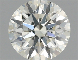 Picture of Natural Diamond 0.63 Carats, Round with Excellent Cut, K Color, VS2 Clarity and Certified by GIA