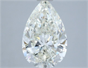 Natural Diamond 2.50 Carats, Pear with  Cut, I Color, SI1 Clarity and Certified by IGI