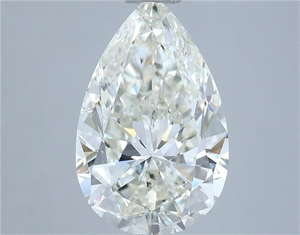 Picture of Natural Diamond 2.50 Carats, Pear with  Cut, I Color, SI1 Clarity and Certified by IGI