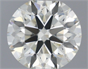 Natural Diamond 0.70 Carats, Round with Excellent Cut, K Color, VVS2 Clarity and Certified by GIA