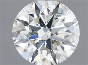 Picture of Natural Diamond 0.40 Carats, Round with Excellent Cut, I Color, SI2 Clarity and Certified by IGI
