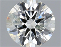 Natural Diamond 0.40 Carats, Round with Very Good Cut, I Color, I1 Clarity and Certified by IGI