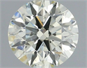 Natural Diamond 0.40 Carats, Round with Excellent Cut, N Color, SI1 Clarity and Certified by IGI