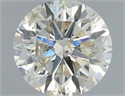 Natural Diamond 0.53 Carats, Round with Excellent Cut, K Color, I1 Clarity and Certified by IGI