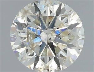 Picture of Natural Diamond 0.53 Carats, Round with Excellent Cut, K Color, I1 Clarity and Certified by IGI