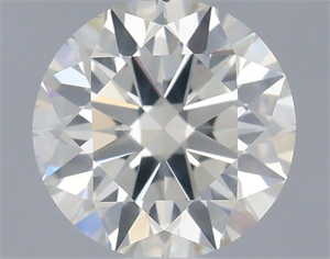 Picture of Natural Diamond 0.40 Carats, Round with Excellent Cut, I Color, SI2 Clarity and Certified by IGI