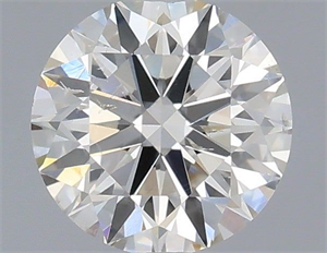 Picture of Natural Diamond 0.40 Carats, Round with Excellent Cut, I Color, SI2 Clarity and Certified by IGI