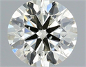 Natural Diamond 0.41 Carats, Round with Excellent Cut, L Color, SI1 Clarity and Certified by IGI