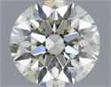 Natural Diamond 0.58 Carats, Round with Excellent Cut, J Color, VS2 Clarity and Certified by IGI