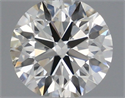 Natural Diamond 0.40 Carats, Round with Excellent Cut, H Color, SI1 Clarity and Certified by IGI