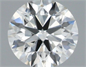 Natural Diamond 0.50 Carats, Round with Excellent Cut, H Color, SI1 Clarity and Certified by IGI