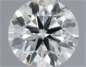 Natural Diamond 0.70 Carats, Round with Excellent Cut, H Color, SI1 Clarity and Certified by IGI