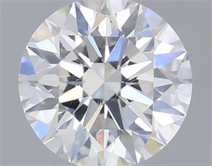 Picture of Natural Diamond 0.40 Carats, Round with Excellent Cut, E Color, SI1 Clarity and Certified by IGI