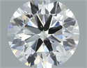 Natural Diamond 0.58 Carats, Round with Very Good Cut, I Color, SI1 Clarity and Certified by IGI