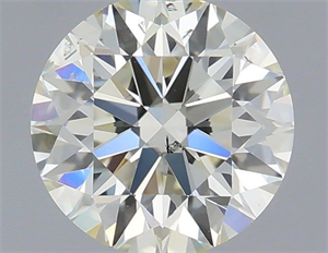 Picture of Natural Diamond 0.50 Carats, Round with Excellent Cut, K Color, SI1 Clarity and Certified by IGI