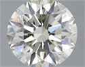 Natural Diamond 0.71 Carats, Round with Excellent Cut, J Color, SI1 Clarity and Certified by IGI