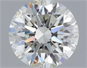 Natural Diamond 0.41 Carats, Round with Excellent Cut, H Color, SI1 Clarity and Certified by IGI