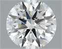 Natural Diamond 0.40 Carats, Round with Excellent Cut, H Color, SI1 Clarity and Certified by IGI