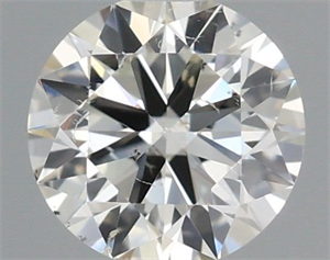 Picture of Natural Diamond 0.40 Carats, Round with Excellent Cut, I Color, SI2 Clarity and Certified by IGI