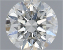Natural Diamond 0.71 Carats, Round with Excellent Cut, H Color, SI1 Clarity and Certified by IGI